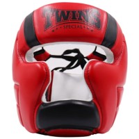 TWINS SPECIAL Kask Bokserski Sparingowy HGL-11 Czerwono-Czarny