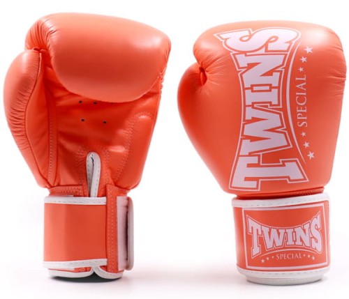 TWINS SPECIAL Rękawice Bokserskie BGVL-4P Pomarańczowe Mandarynkowe