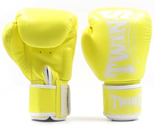 TWINS SPECIAL Rękawice Bokserskie BGVL-4P Żółte Cytrynowe