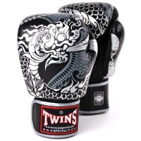 TWINS SPECIAL Rękawice Bokserskie FBGVL3-52 Srebrno-Czarne