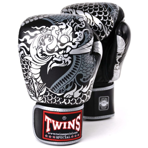 TWINS SPECIAL Rękawice Bokserskie FBGVL3-52 Srebrno-Czarne