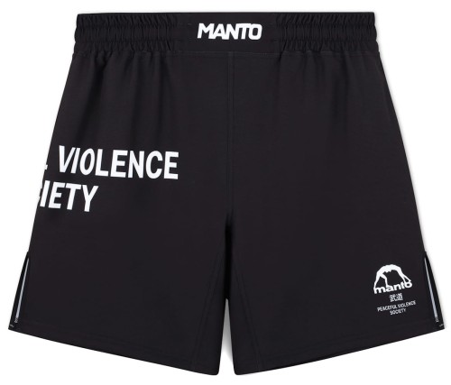 MANTO Lekkie Spodenki MMA Society Czarne
