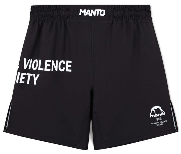 MANTO Lekkie Spodenki MMA Society Czarne