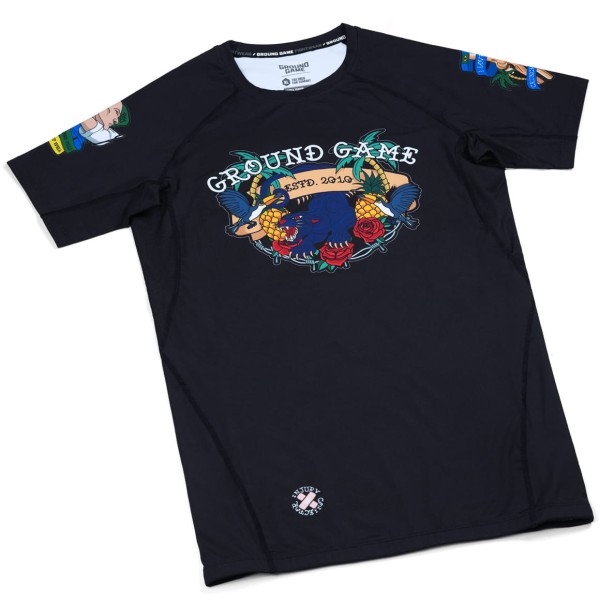 GROUND GAME Rashguard MMA Injury Collector Krótki Rękaw