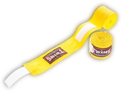 Owijki TWINS SPECIAL Bandaże Bokserskie CH-1 Żółte 5m (bawełniane)