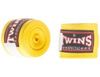 Owijki TWINS SPECIAL Bandaże Bokserskie CH-1 Żółte 5m (bawełniane)