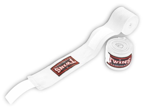 Owijki TWINS SPECIAL Bandaże Bokserskie CH-1 Białe 5m (bawełniane)