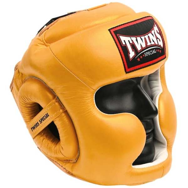 TWINS SPECIAL Kask Bokserski Sparingowy HGL-6 Złoty