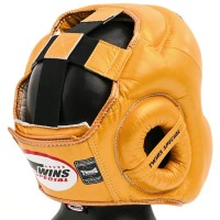 TWINS SPECIAL Kask Bokserski Sparingowy HGL-6 Złoty