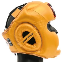 TWINS SPECIAL Kask Bokserski Sparingowy HGL-6 Złoty