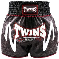 TWINS SPECIAL Spodenki Muay Thai RUSTY Czarne
