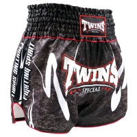 TWINS SPECIAL Spodenki Muay Thai RUSTY Czarne