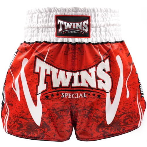 TWINS SPECIAL Spodenki Muay Thai RUSTY Czerwone