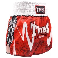 TWINS SPECIAL Spodenki Muay Thai RUSTY Czerwone
