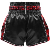TWINS SPECIAL Spodenki Muay Thai SKULL Czarno-Czerwone