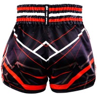TWINS SPECIAL Spodenki Muay Thai RACING Czarno-Czerwone