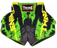TWINS SPECIAL Spodenki Muay Thai CANDY Zielono-Żółte