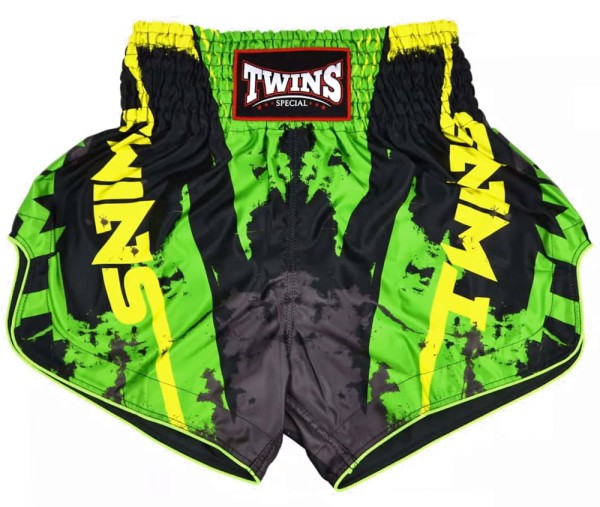 TWINS SPECIAL Spodenki Muay Thai CANDY Zielono-Żółte