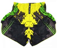 TWINS SPECIAL Spodenki Muay Thai CANDY Zielono-Żółte
