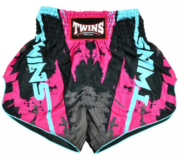 TWINS SPECIAL Spodenki Muay Thai CANDY Różowo-Niebieskie