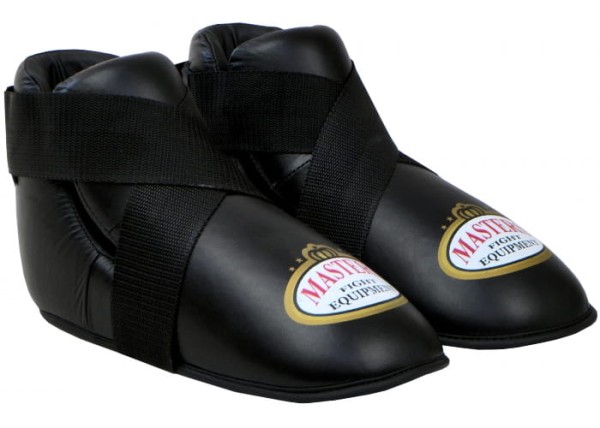 MASTERS Ochraniacze Stóp - Kopacze do Kickboxingu / Taekwondo ITF Czarne OSPU-1 WAKO