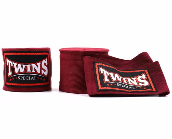 Owijki TWINS SPECIAL Bandaże Bokserskie CH-5 Maroon 4,5m (elastyczne)