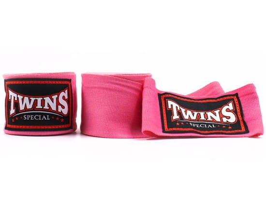 Owijki TWINS SPECIAL Bandaże Bokserskie CH-5 Różowe 4,5m (elastyczne)