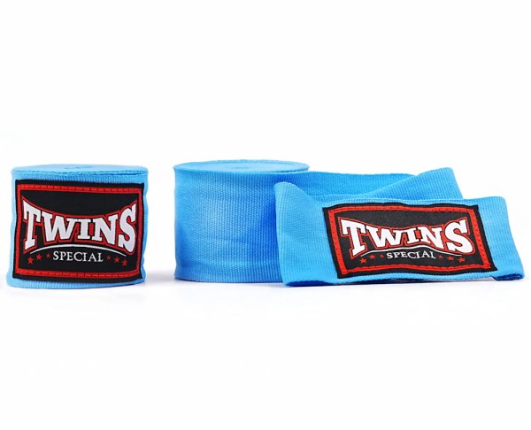 Owijki TWINS SPECIAL Bandaże Bokserskie CH-5 Jasnoniebieskie 4,5m (elastyczne)