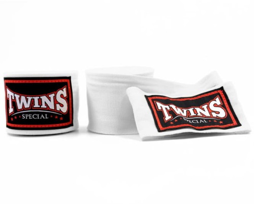 Owijki TWINS SPECIAL Bandaże Bokserskie CH-5 Białe 4,5m (elastyczne)