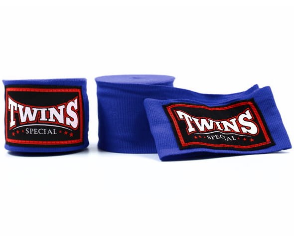 Owijki TWINS SPECIAL Bandaże Bokserskie CH-5 Niebieskie 4,5m (elastyczne)