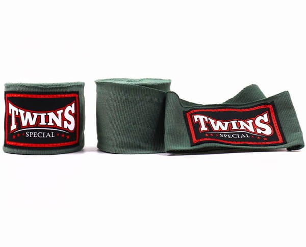 Owijki TWINS SPECIAL Bandaże Bokserskie CH-5 Oliwkowe 4,5m (elastyczne)