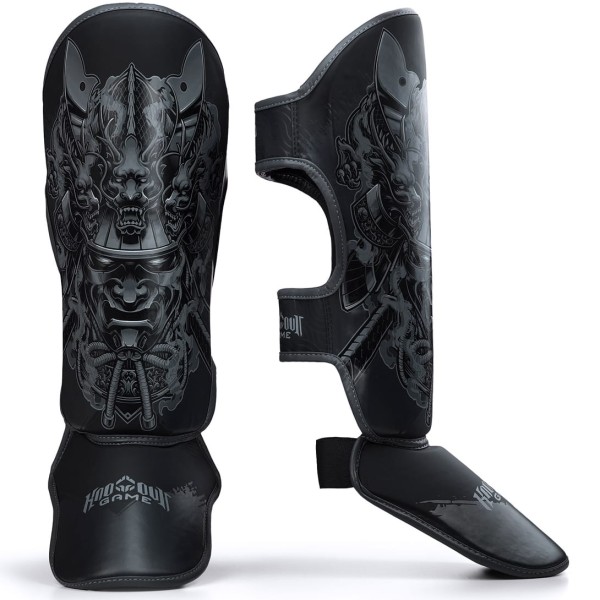 GROUND GAME Ochraniacze Piszczeli i Stopy Lekkie SAMURAI SHADOW Dziecięce