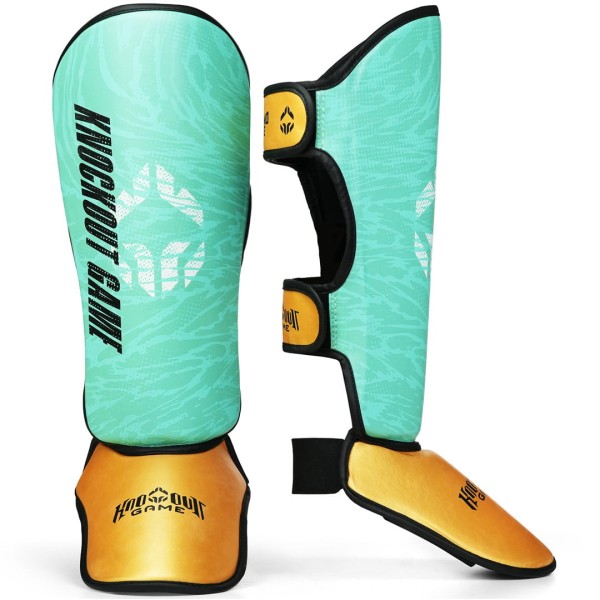 GROUND GAME Ochraniacze Piszczeli i Stopy Lekkie PRIME GREEN Dziecięce