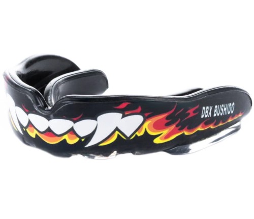  BUSHIDO Ochraniacz na Zęby Pojedynczy z Wzorem Kłów FLAME
