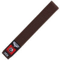 BELTOR Pas do Karate Shinkyokushin z Haftem Brązowy PREMIUM