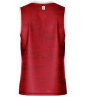 MASTERS Koszulka bez Rękawów do Kick Lightu FIGHT Czerwona WAKO