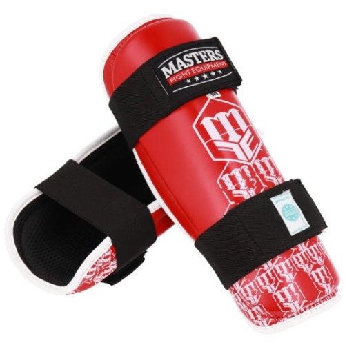 MASTERS Ochraniacze Piszczeli NA-FIGHT Czerwone WAKO