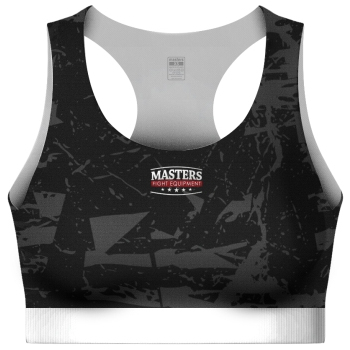 MASTERS Stanik Sportowy Top Damski do Kickboxingu Czarny WAKO