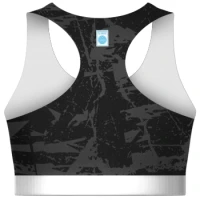 MASTERS Stanik Sportowy Top Damski do Kickboxingu Czarny WAKO