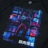 GROUND GAME Rashguard MMA Dziecięcy Cyber Samurai Długi Rękaw
