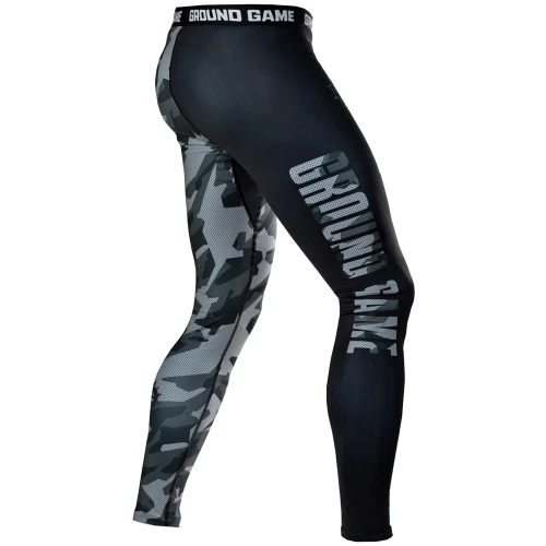GROUND GAME Legginsy MMA Męskie Military