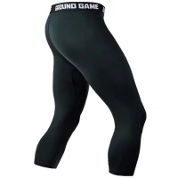 GROUND GAME Legginsy 3/4 MMA Męskie Athletic Shadow Black