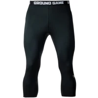 GROUND GAME Legginsy 3/4 MMA Męskie Athletic Shadow Black