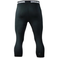 GROUND GAME Legginsy 3/4 MMA Męskie Athletic Shadow Black