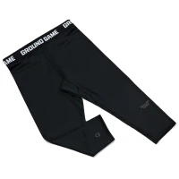 GROUND GAME Legginsy 3/4 MMA Męskie Athletic Shadow Black