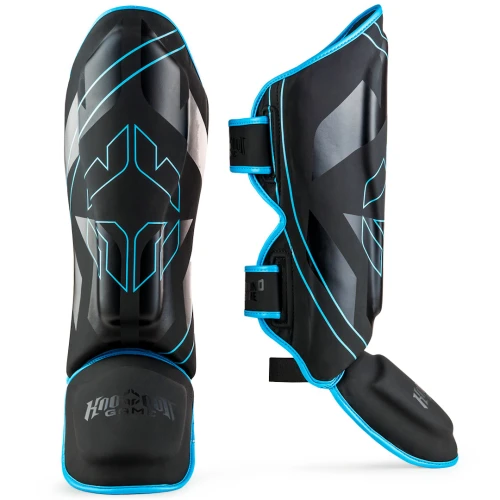GROUND GAME Ochraniacze Piszczeli i Stopy Grube LOGO 3.0 BLUE
