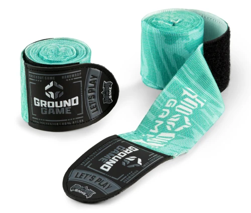 Owijki GROUND GAME Bandaże Bokserskie Prime Green 4m (elastyczne)