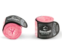Owijki GROUND GAME Bandaże Bokserskie Prime Pink 4m (elastyczne)