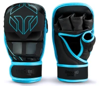 GROUND GAME Rękawice MMA / Krav Maga Sparingowe LOGO 3.0 BLUE