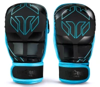 GROUND GAME Rękawice MMA / Krav Maga Sparingowe LOGO 3.0 BLUE